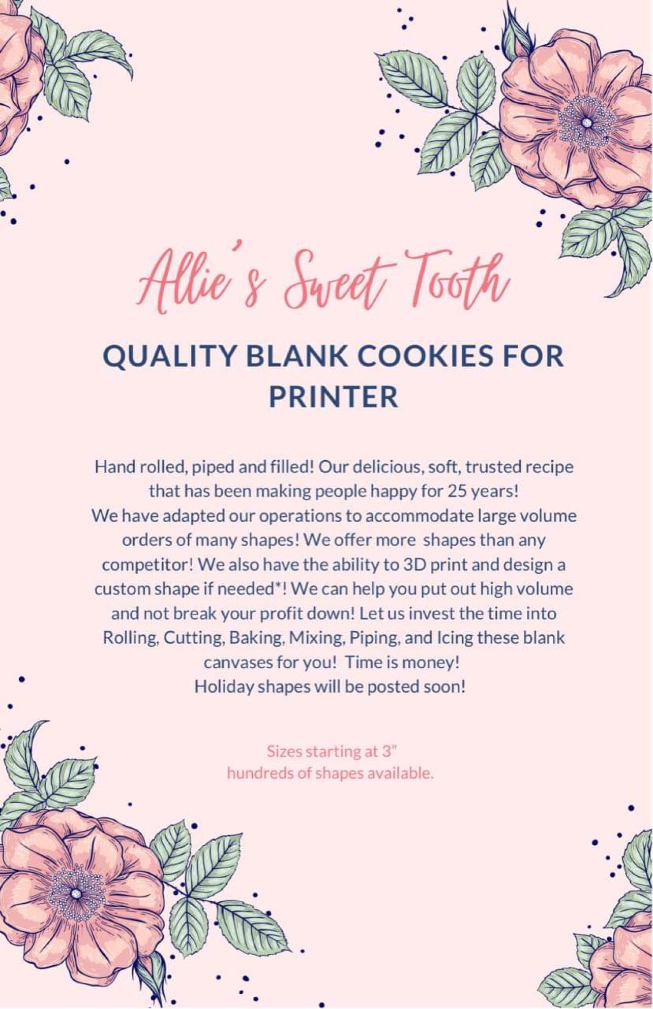 Blank Iced Cookies