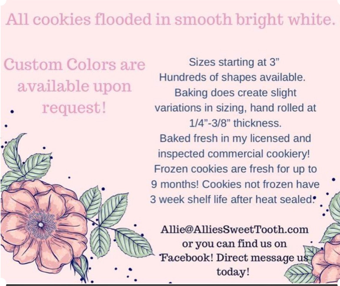 Blank Iced Cookies